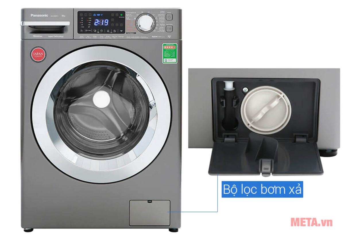 Dung tích 9 kg và thiết kế lồng ngang phù hợp gia đình 3–5 người.
