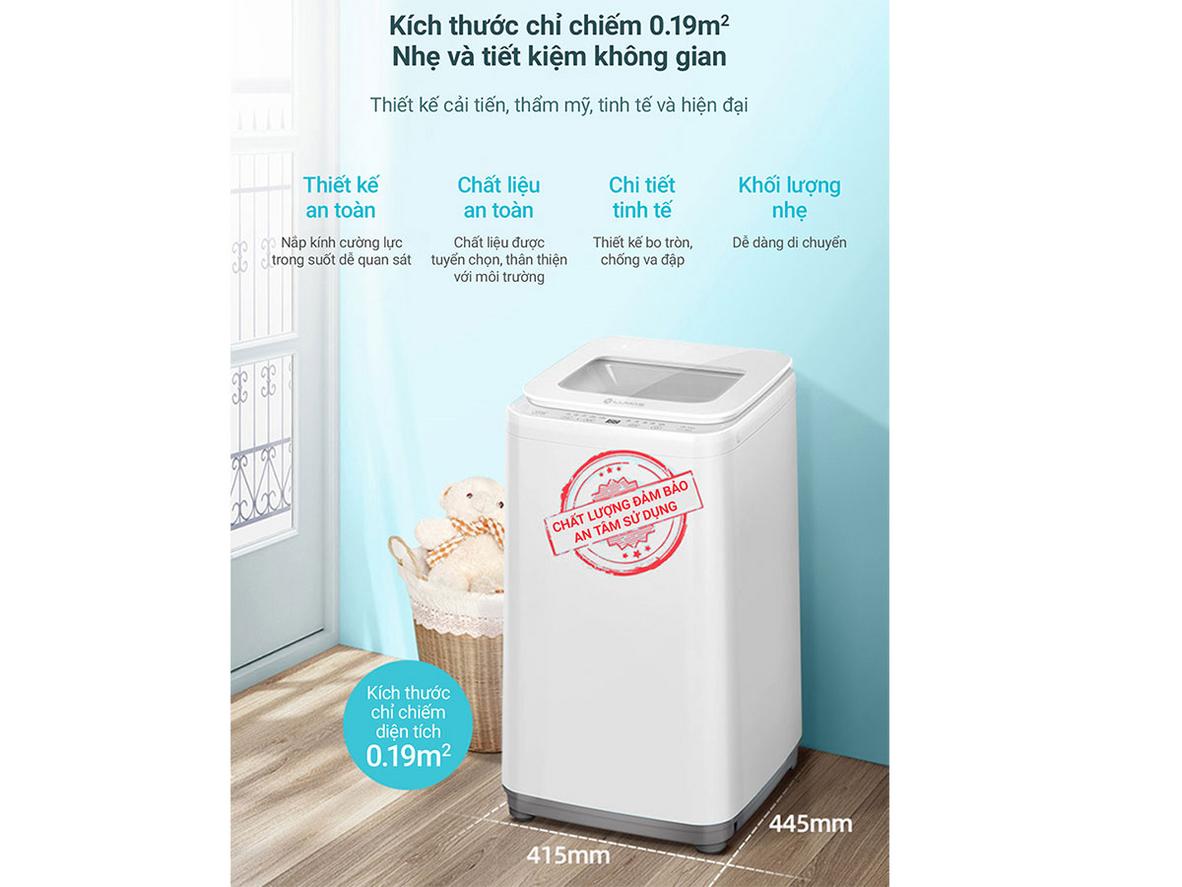 Giặt nhiệt độ cao 80°C hỗ trợ làm sạch sâu và giảm mùi hôi.