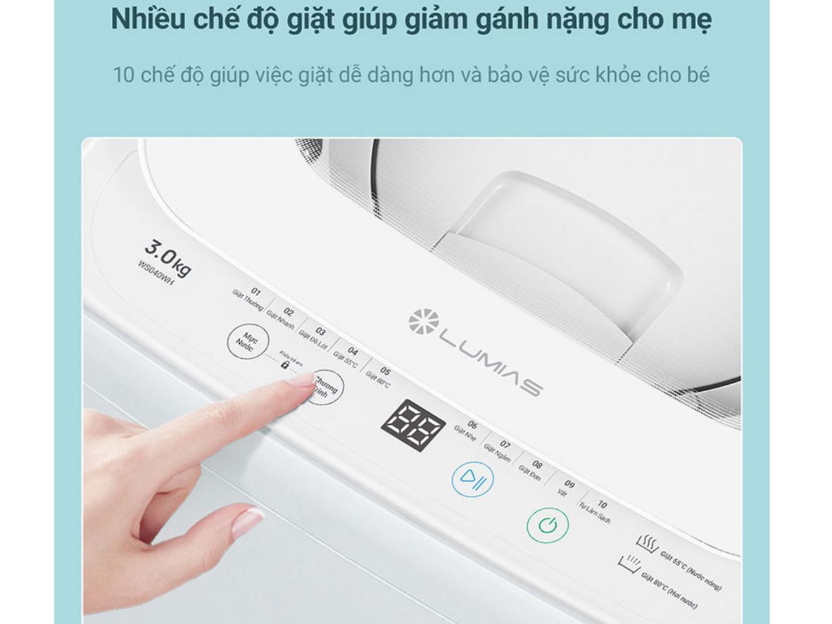 Khóa trẻ em và IPX4 tăng mức độ an toàn khi sử dụng.