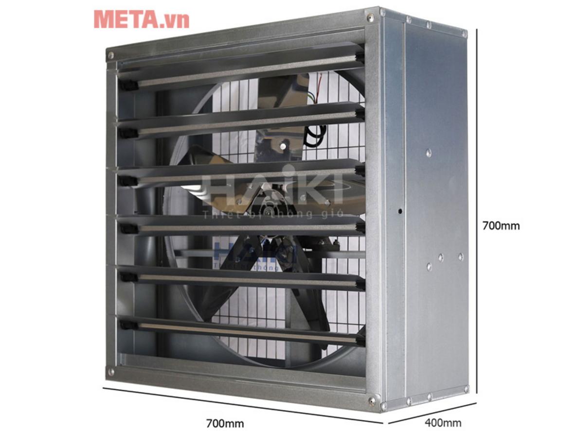 Lưu lượng gió lớn giúp hút nóng nhanh cho không gian rộng