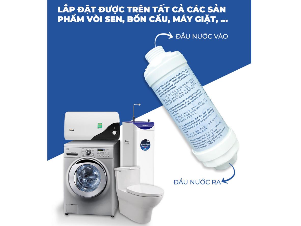 Luva GK1 lắp linh hoạt cho nhiều điểm dùng nước trong gia đình.