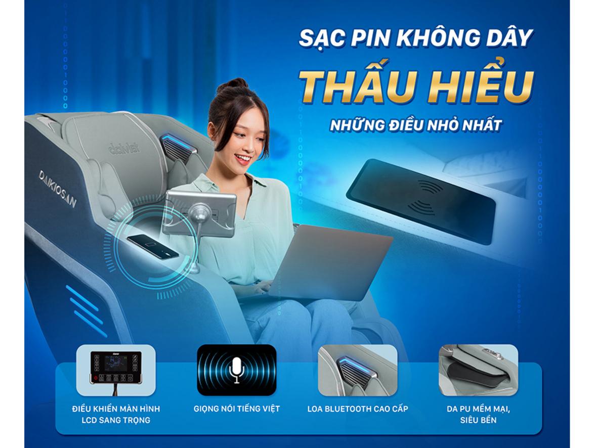 Công nghệ massage 3D và AI Scan Body trên DC104