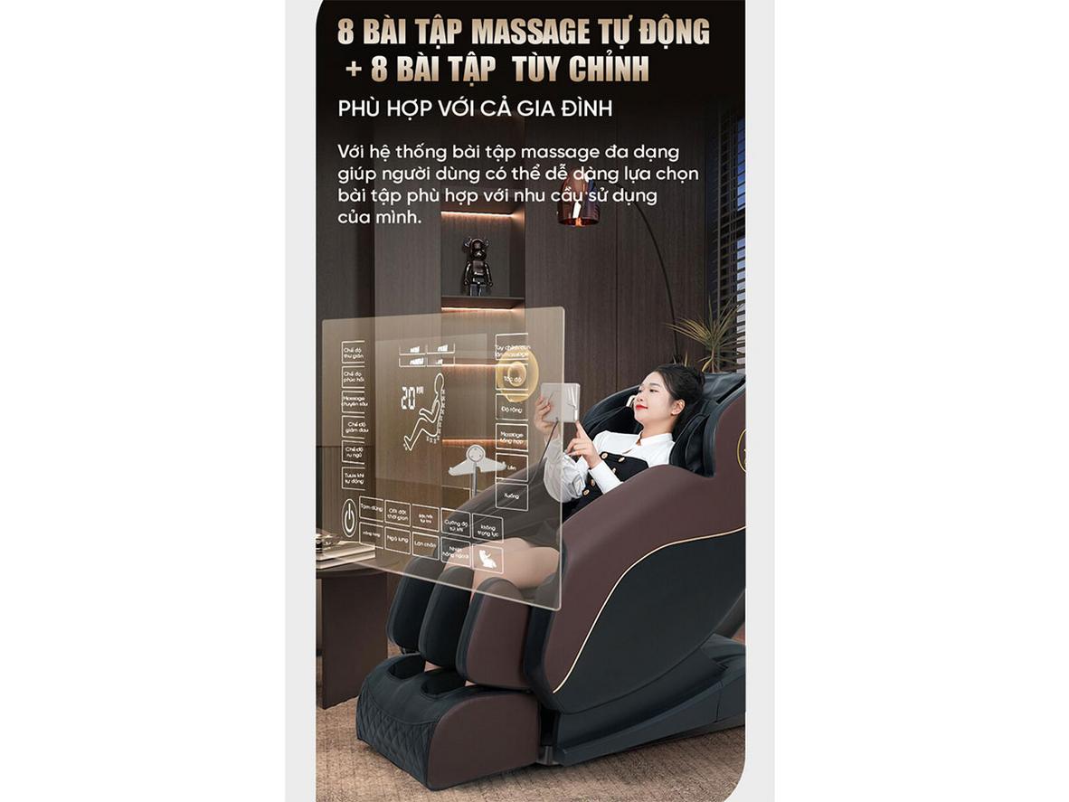 Công nghệ massage 4D trên QE79 Pro.