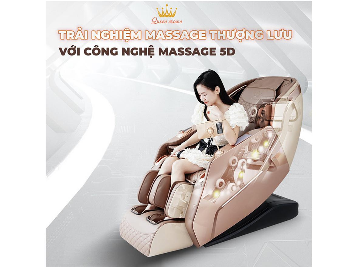 Công nghệ massage 5D chân thực và thư giãn sâu