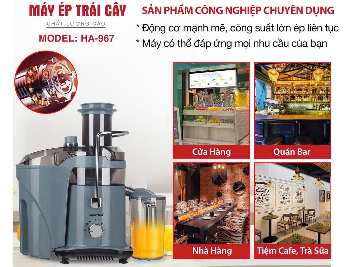 Ép nguyên trái tiện lợi với Ladomax HA-967