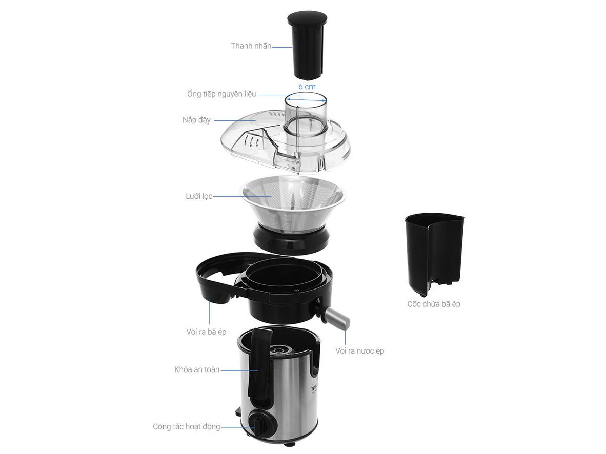 Công suất 400W giúp ép nhanh cho nhu cầu gia đình