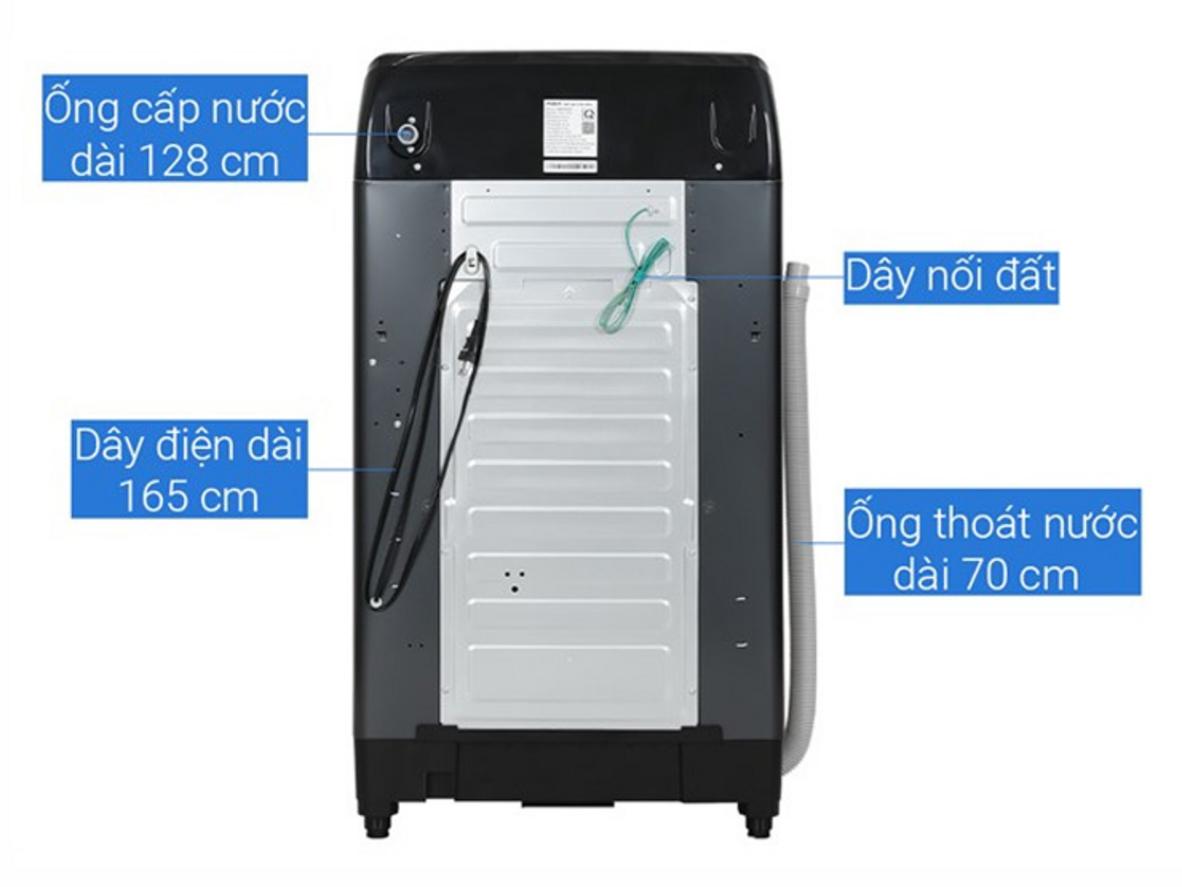 Máy 12kg phù hợp gia đình 5–7 người trở lên, giặt dồn rất tiện.