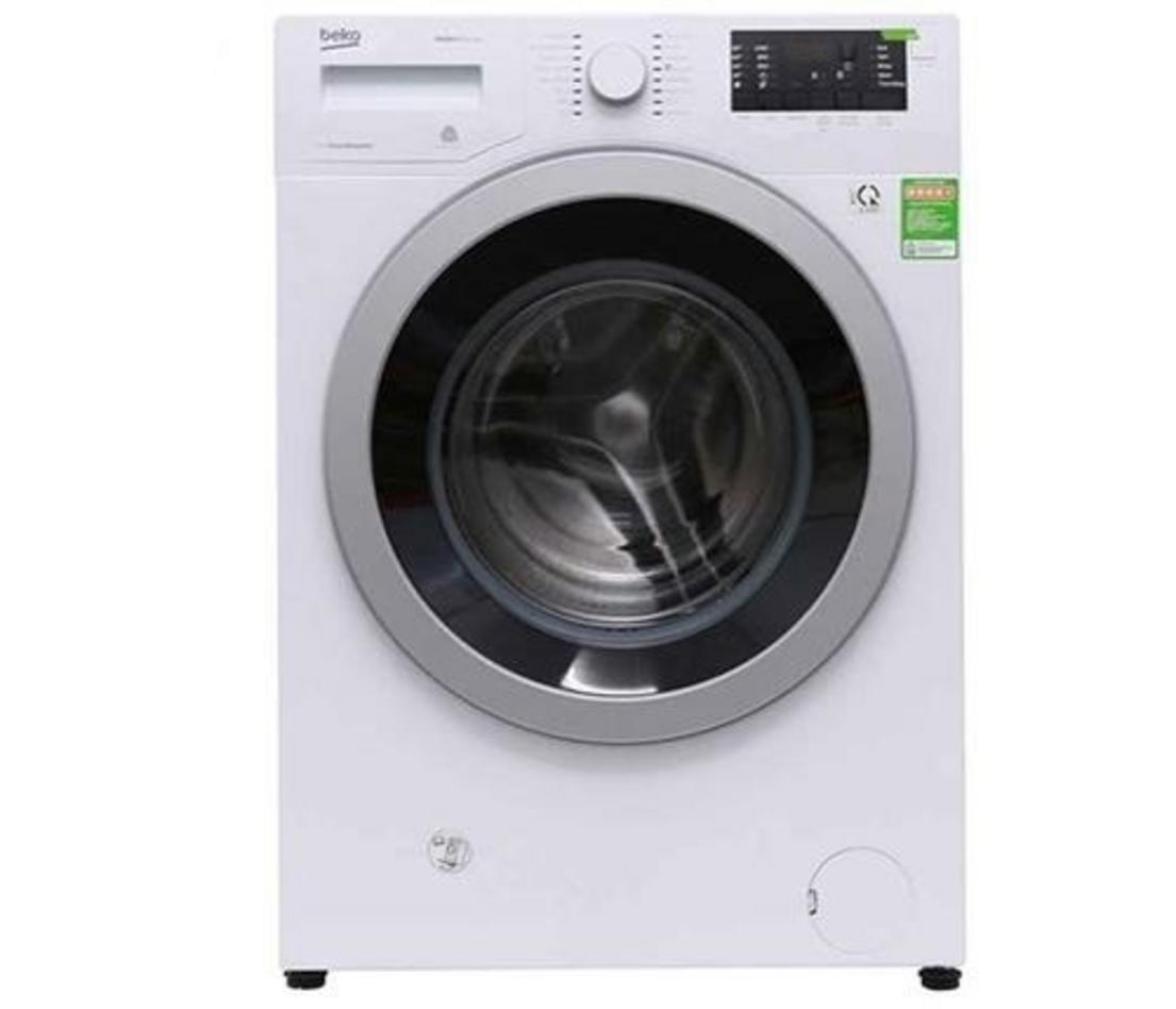 Máy giặt cửa trước Beko 8kg phù hợp gia đình 3–5 người, giặt êm và tiết kiệm điện.