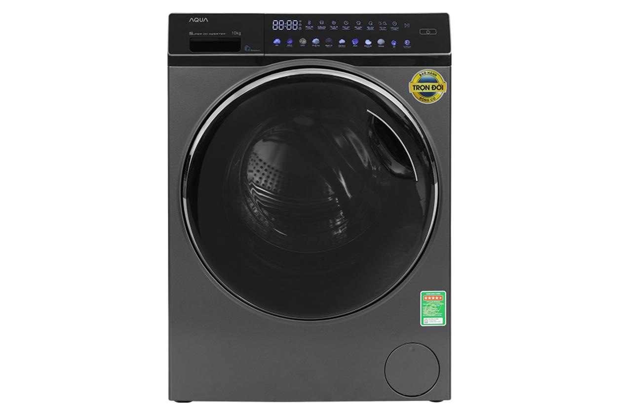 Tổng quan Máy giặt lồng ngang Aqua Inverter 10kg AQD-DW1000J.BK