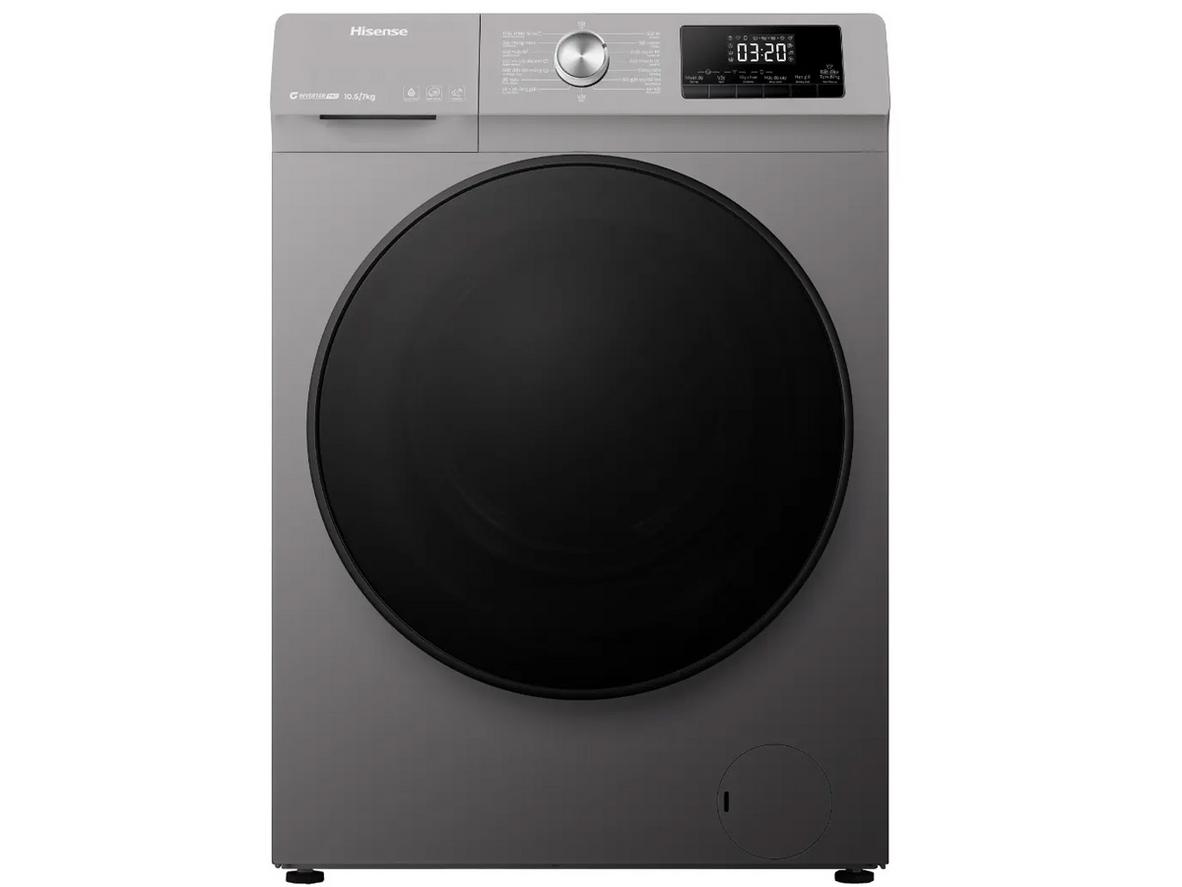 Máy giặt sấy Hisense WDQA1043BT 2 trong 1 cho gia đình cần giặt sấy tiện lợi.