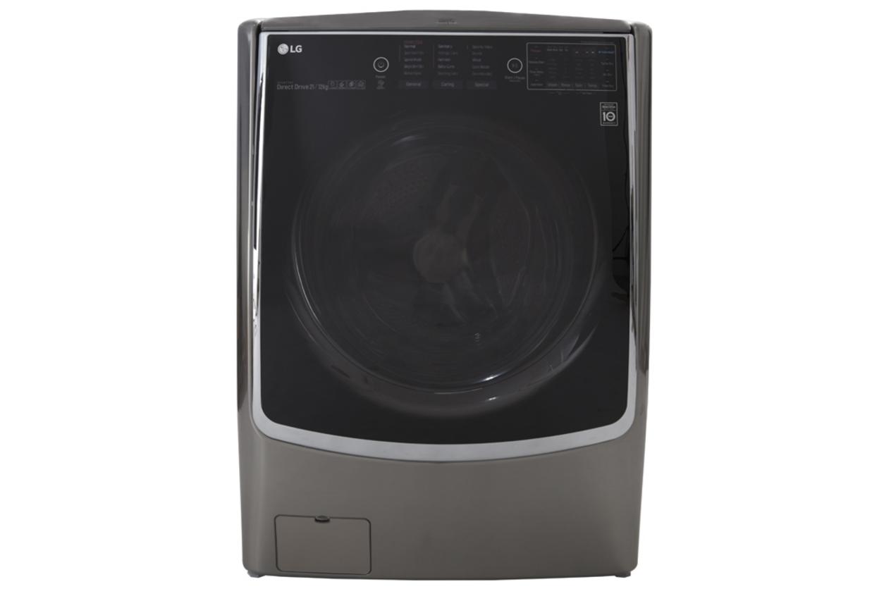 LG TwinWash F2721HTTV 21kg nổi bật với giặt lớn, sấy tiện cho gia đình đông người.