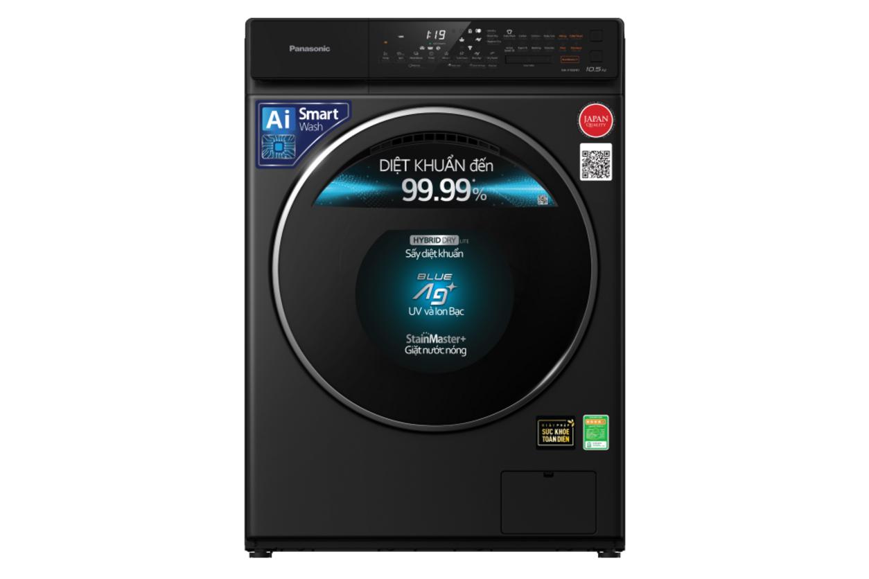 Máy giặt sấy Panasonic Inverter 10.5kg NA-V105FR1BV cho gia đình bận rộn.