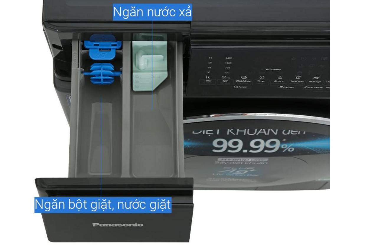 Các công nghệ chính của Panasonic NA-S106FC1LV hỗ trợ giặt sạch sâu và sấy tiện lợi.