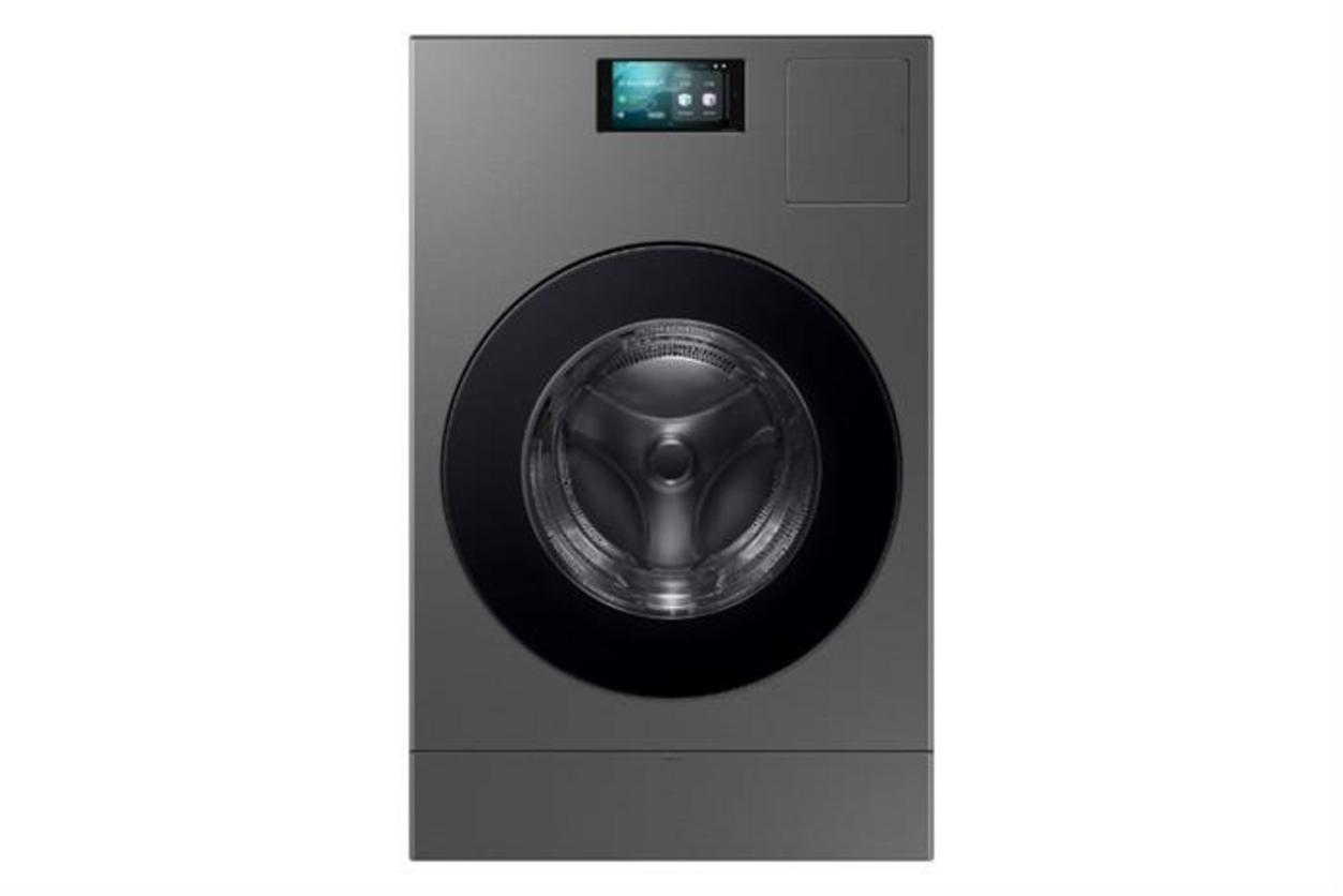 Samsung WD25DB8995BZSV nổi bật với giặt 25kg, sấy 15kg và thiết kế Bespoke cao cấp.