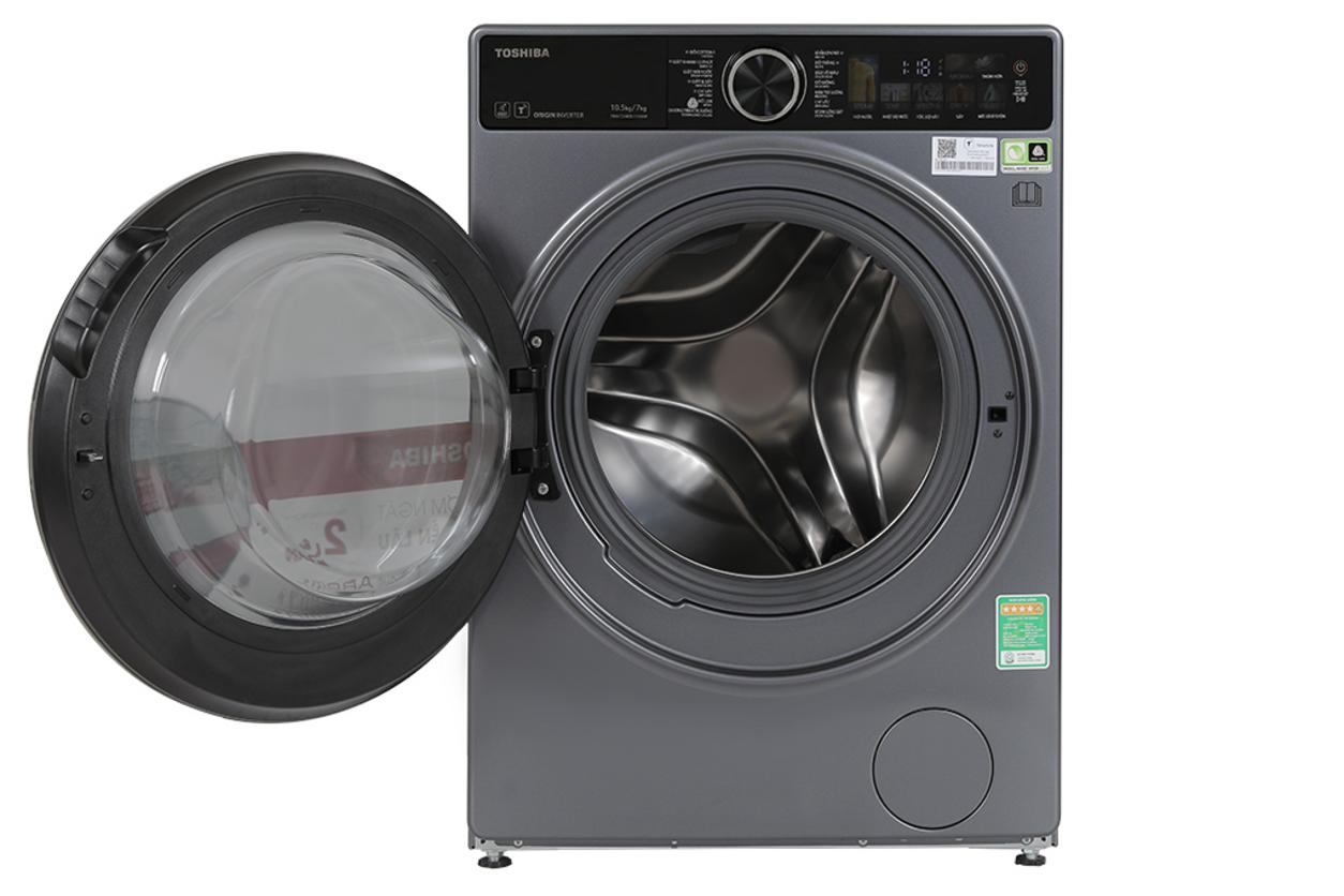 Thiết kế và công nghệ của Toshiba TWD-T25BZU115MWV(MG) hướng đến trải nghiệm giặt sấy tiện lợi mỗi ngày.