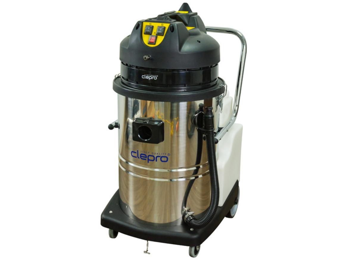 Clepro C2/60 nổi bật với 2 motor hút, thùng inox 60 lít và khả năng hút khô nhanh.