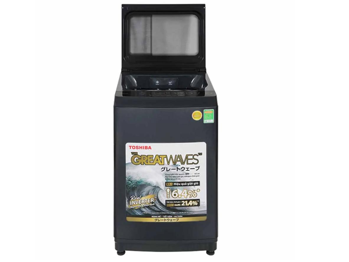 Máy giặt Toshiba inverter 10kg AW-DM1100PV(KK) phù hợp gia đình 5-7 người.