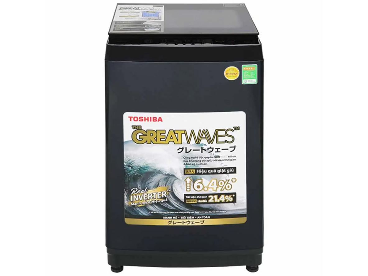 Máy giặt Toshiba inverter 10kg AW-DM1100PV(KK) phù hợp gia đình 5-7 người.