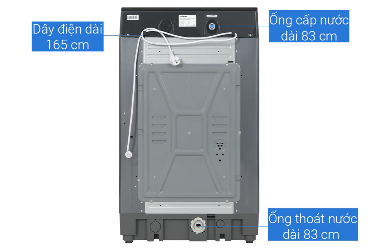 Máy giặt Toshiba Inverter 13kg AW-DUM1400LV(MK) phù hợp gia đình đông người, giặt sạch và tiết kiệm điện.