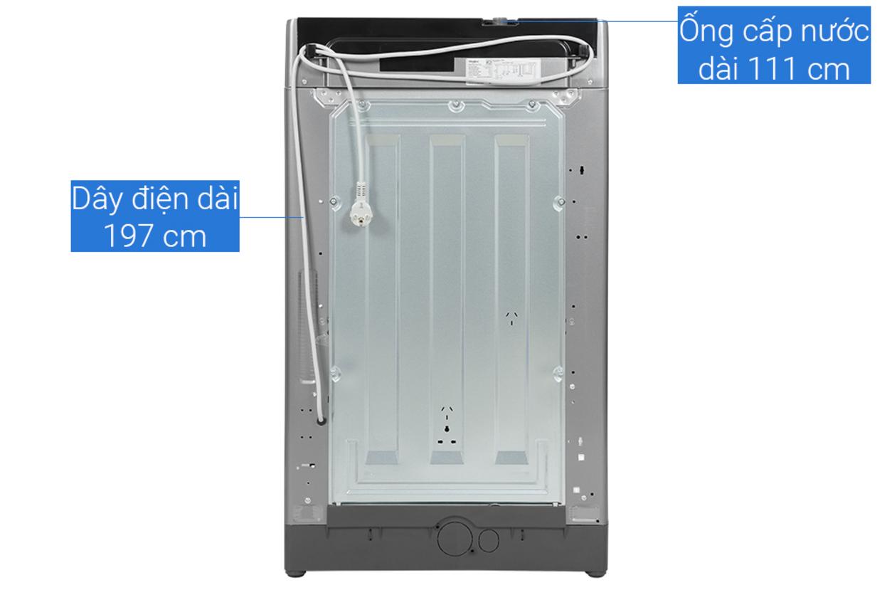Thiết kế cửa trên, lồng đứng giúp thao tác thuận tiện và dễ vệ sinh.