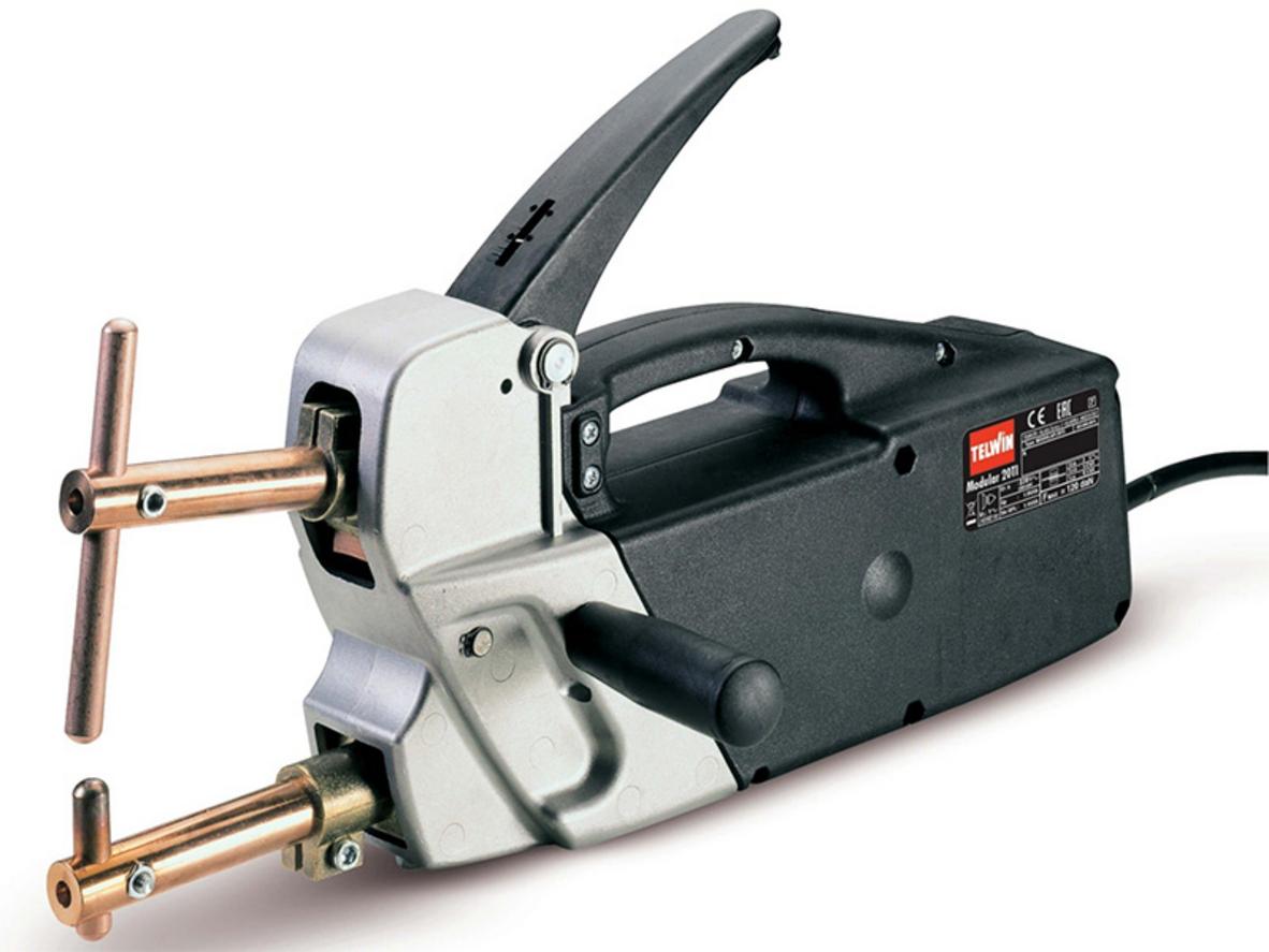 Máy hàn bấm cầm tay Telwin Modular 20 TI chính hãng Italy cho hàn điểm kim loại mỏng.