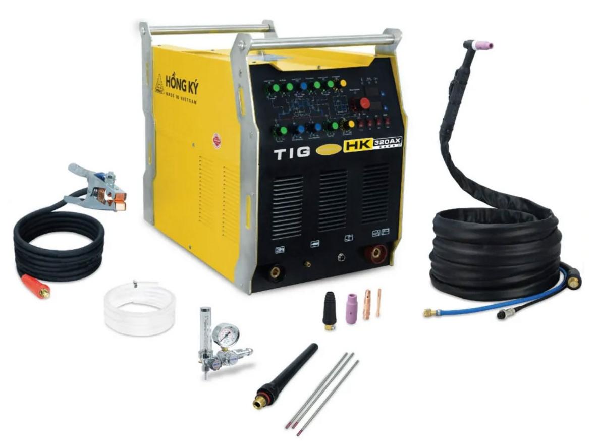 HKTIG320AX cho hồ quang ổn định và kiểm soát nhiệt tốt trong xưởng.