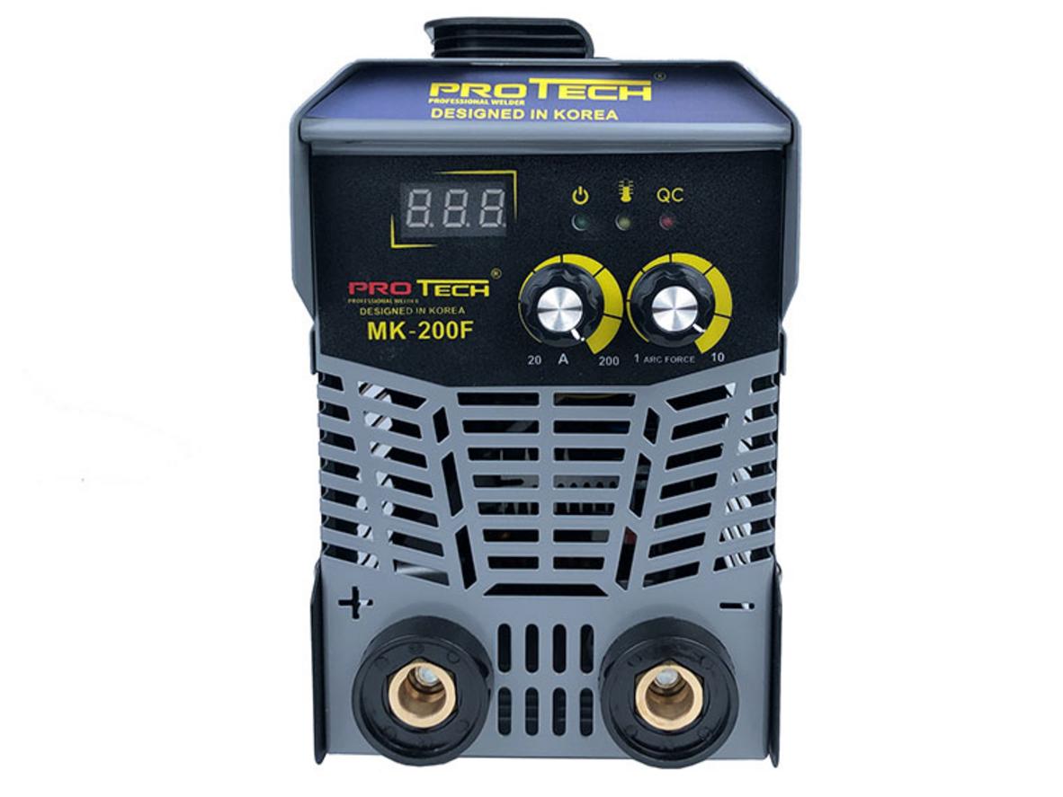 Máy hàn hồ quang Protech MK200F nhỏ gọn, dễ mang theo và phù hợp nhiều nhu cầu hàn phổ thông.
