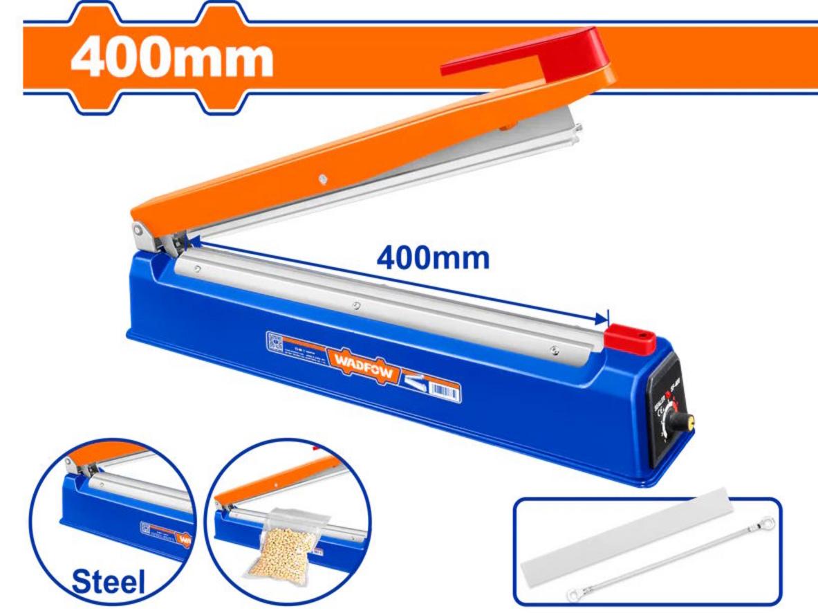 WXY1004 cho đường hàn 400mm, phù hợp đóng gói túi PE/PP cần mối hàn kín và ổn định.