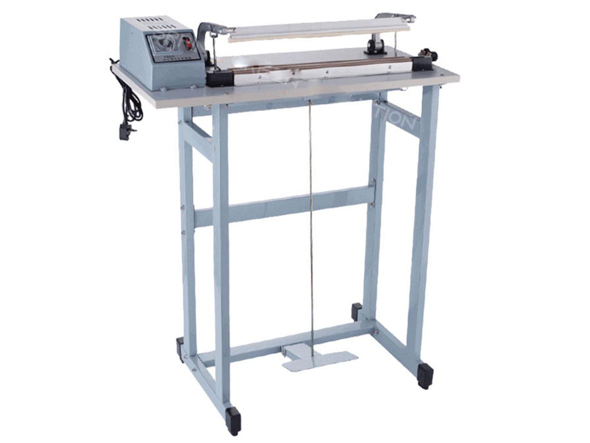 FS01-80 nổi bật với thanh hàn 80cm, thao tác dập chân rảnh tay và mối hàn chắc đẹp cho nhu cầu đóng gói khổ lớn.