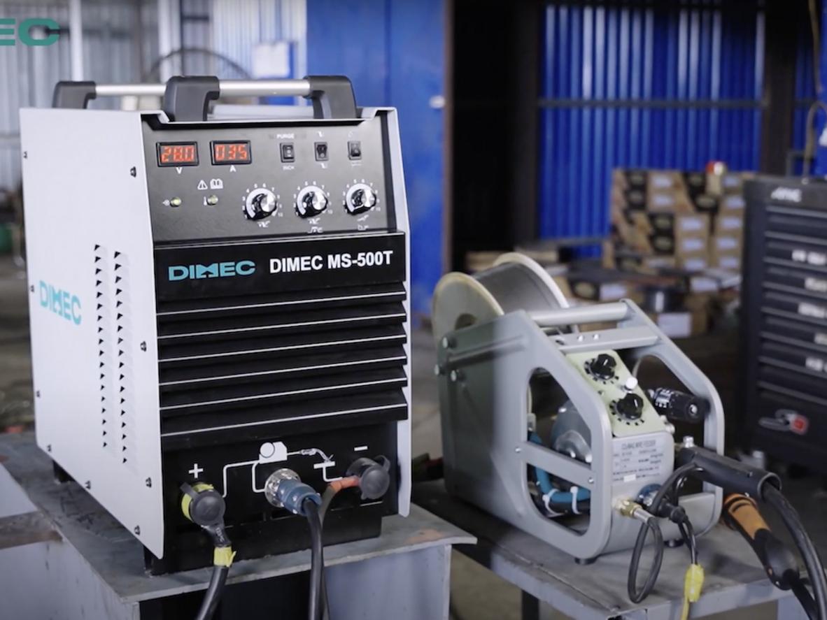 Dải dòng hàn rộng giúp MS-500T linh hoạt với nhiều độ dày vật liệu.