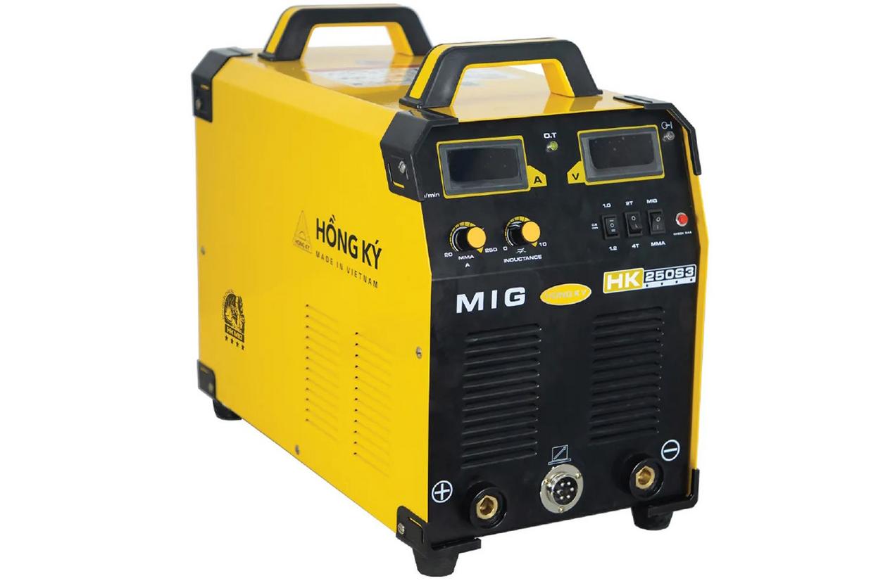 Máy hàn MIG Hồng Ký Master HKMIG250S-3 cho xưởng cơ khí và gia công kết cấu thép.