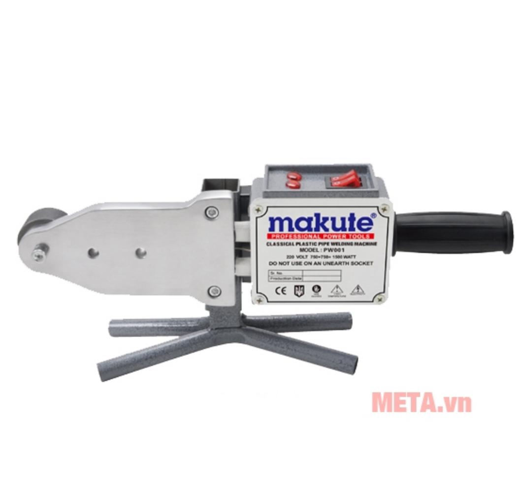 Makute PW001 có công suất 1.500W, phù hợp cho thi công hàn ống ổn định.
