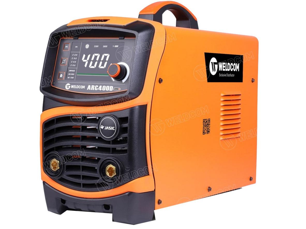 Máy hàn que Jasic ARC400D Z290 II JET 20 đa điện áp, phù hợp xưởng và công trình.