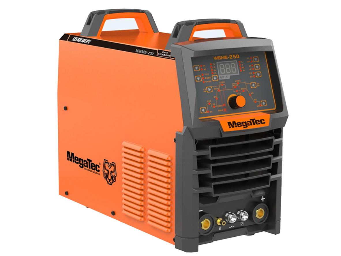 Máy hàn tig nhôm 250A Megatec WSME-250 AC/DC dùng điện 220V, phù hợp xưởng cơ khí và nhôm kính.