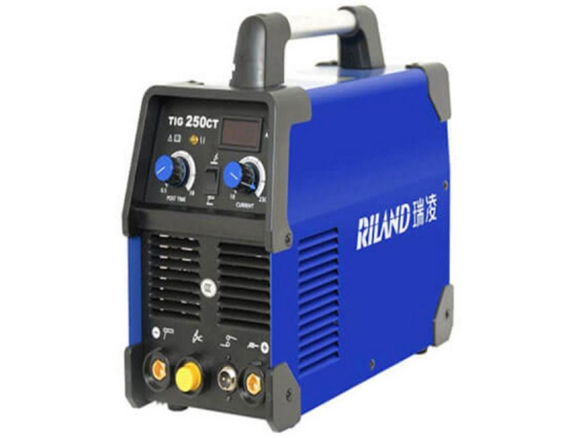 Máy hàn Tig Riland TIG 250CT cho xưởng nhỏ, hàn TIG/MMA 220V đa năng.