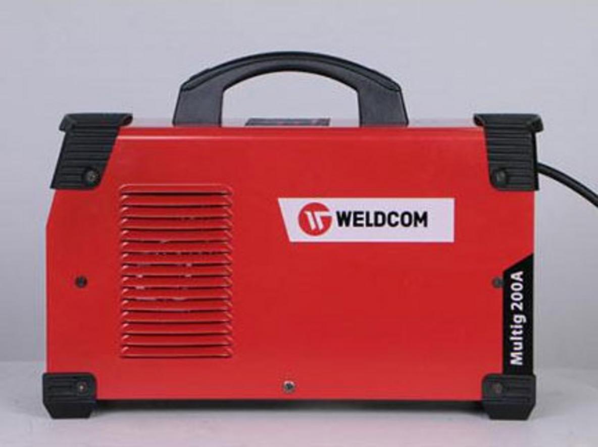 Máy hàn Tig Weldcom Multig 200A 2 chức năng TIG/que, công nghệ IGBT, 220V dân dụng.