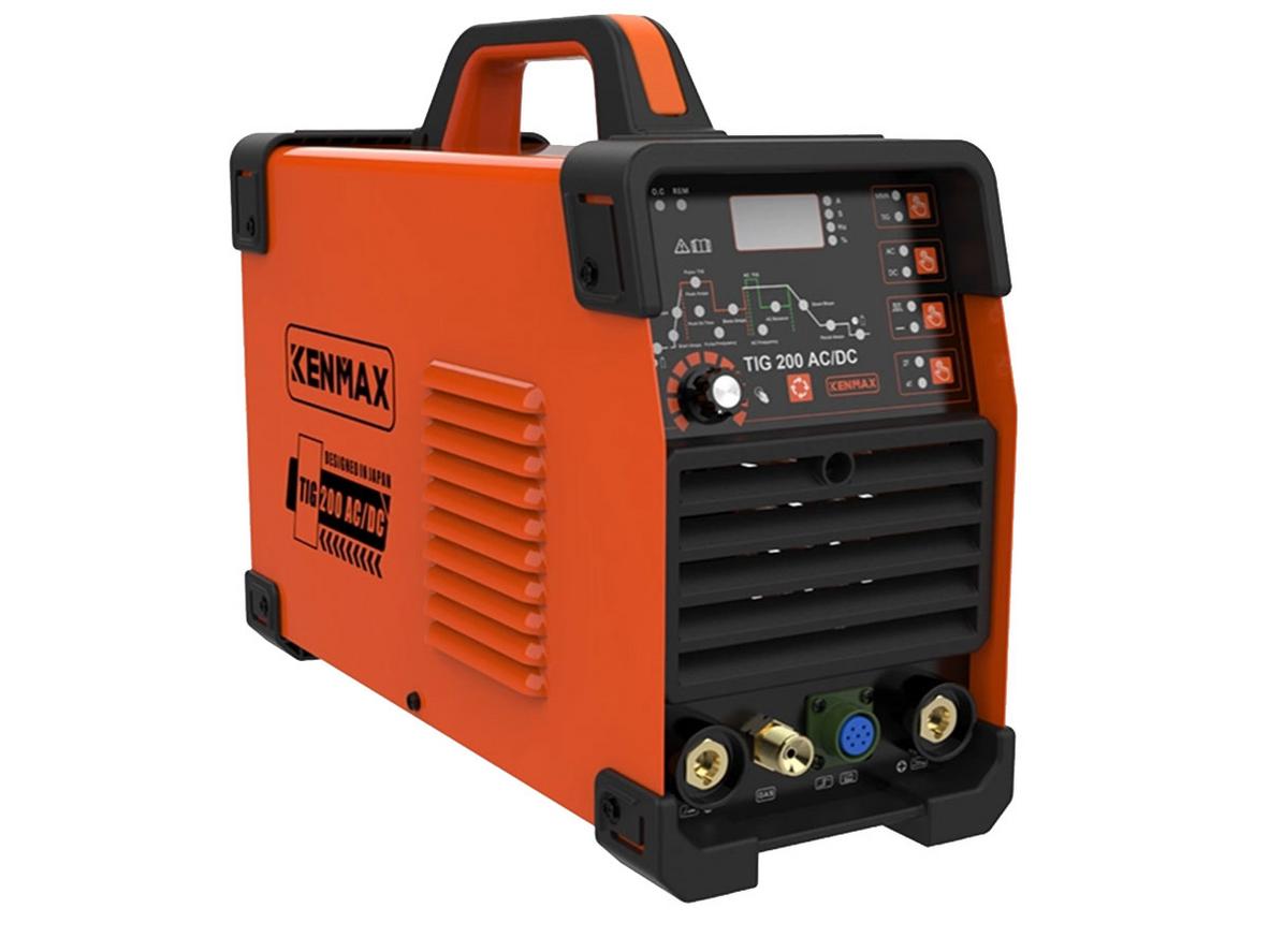 Máy hàn Tig xung Kenmax KM TIG200 AC/DC cho xưởng cơ khí nhỏ và gia công inox-nhôm.