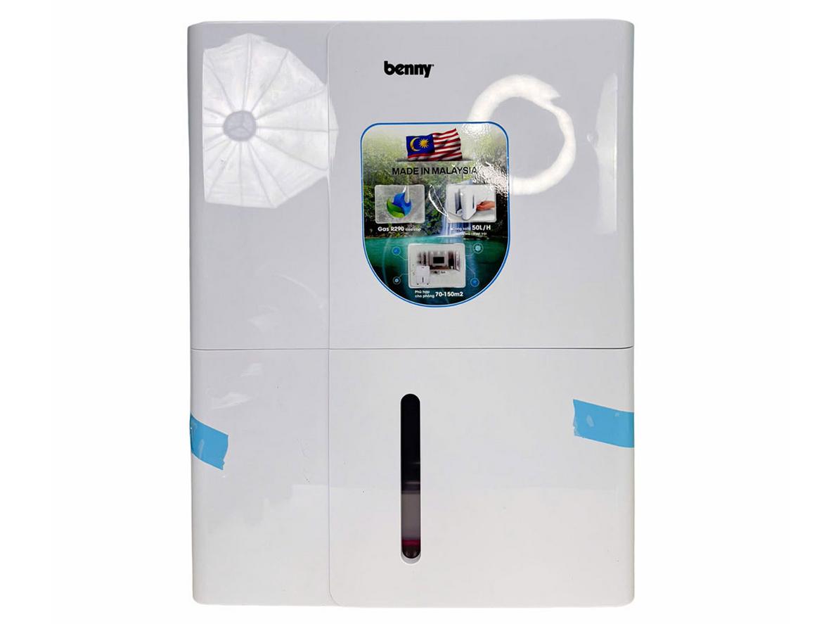 Máy hút ẩm công nghiệp Benny BDH-50 White 50 lít/ngày cho kho, showroom và văn phòng lớn