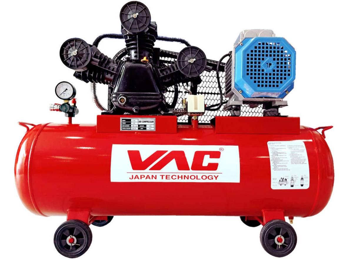 Tổng quan Máy nén khí có dầu 3 đầu bơm tua chậm VAC VA11111 - 100 lít