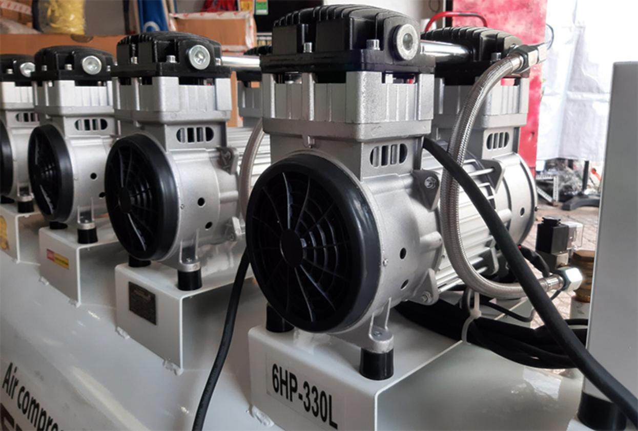 Tổng quan Máy nén khí không dầu, giảm âm Pegasus TM-OF1100x4-330L (6HP)