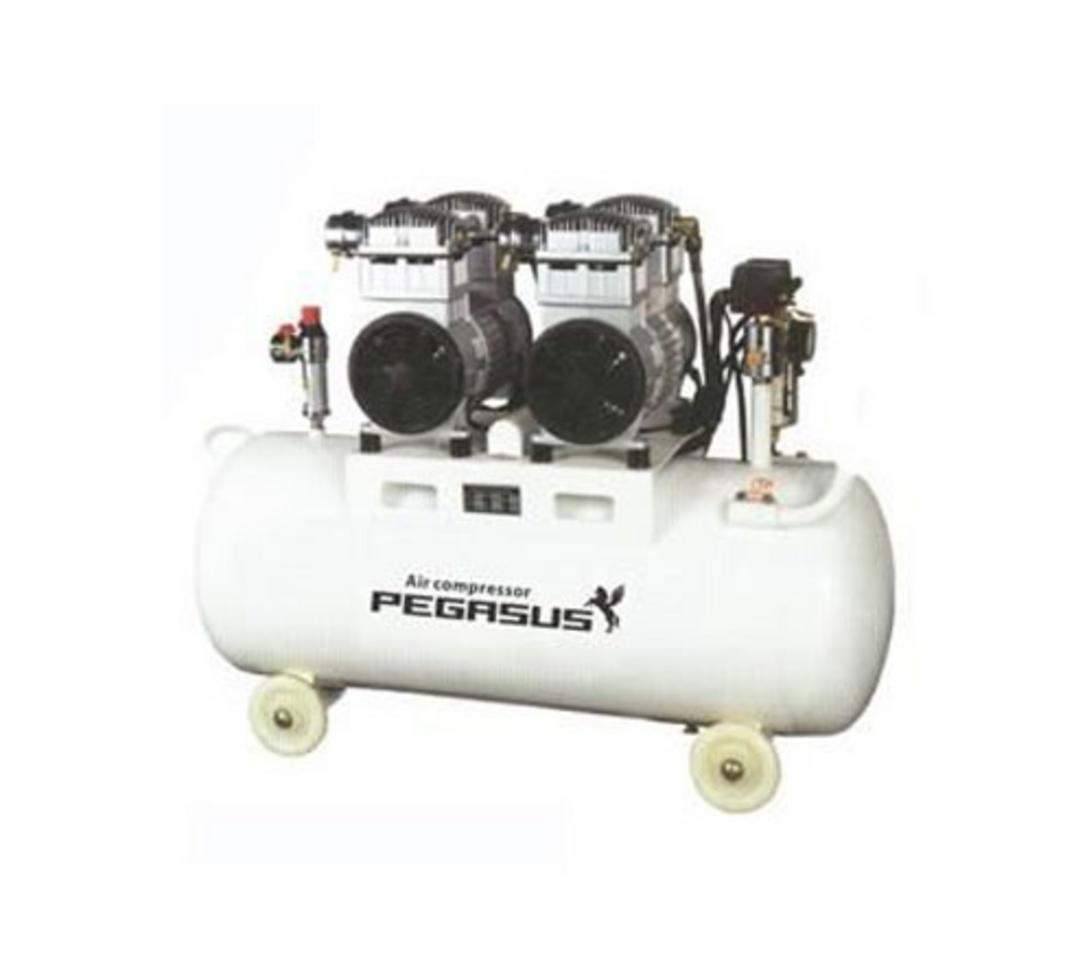 Tổng quan Máy nén khí không dầu, giảm âm Pegasus TM-OF550x2 70 lít