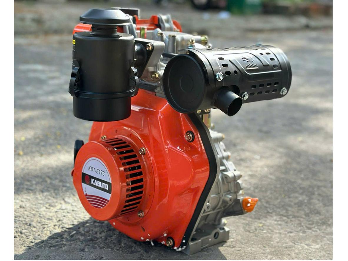 Máy nổ Diesel Kabuto KBT-E173 (5.5HP) phù hợp cho bơm nước, xới đất mini và truyền động cơ khí nhẹ.