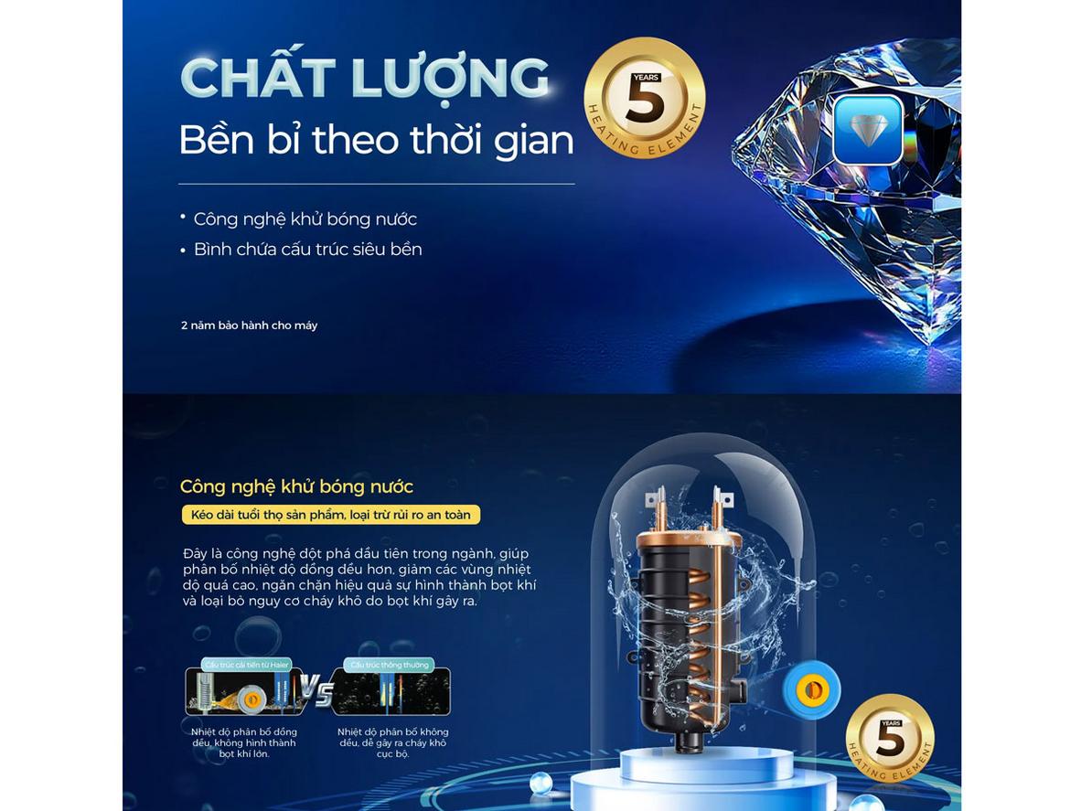 Màn hình LED giúp theo dõi và điều chỉnh nhiệt độ dễ dàng.