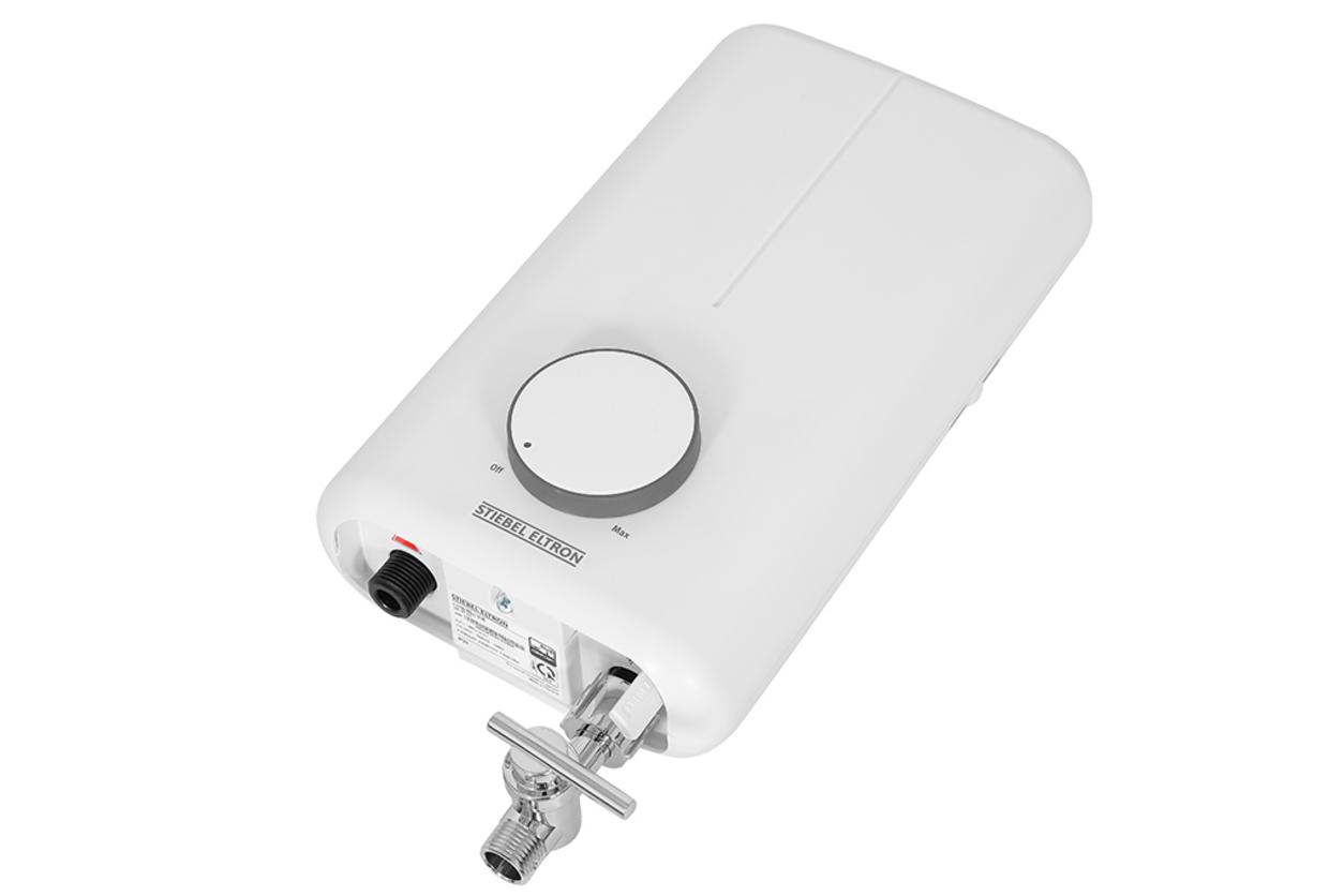 Các công nghệ an toàn và cấu hình làm nóng nhanh của Stiebel Eltron DE 35 EC.