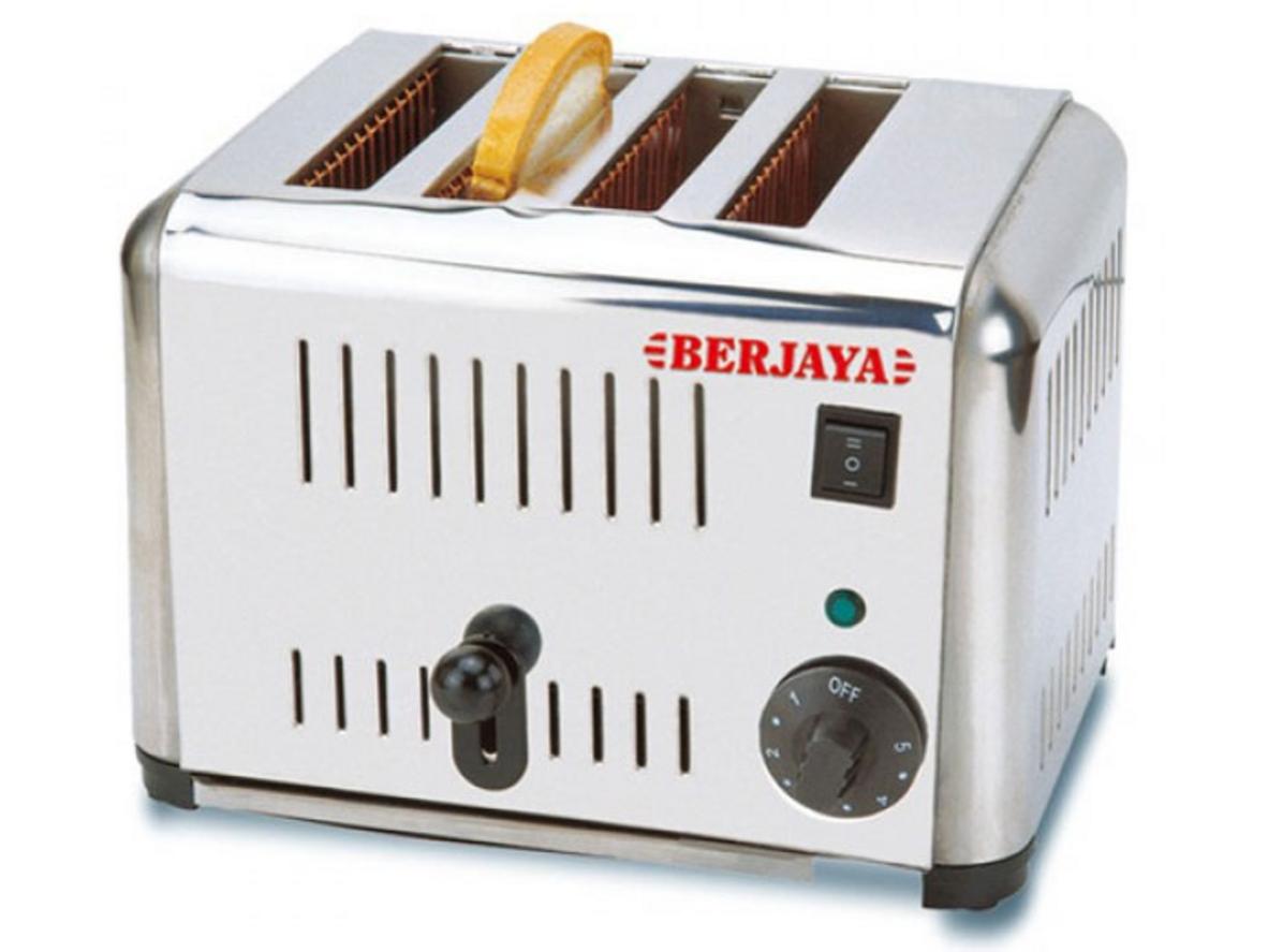 Berjaya BJY-T4 gọn bếp, nướng nhanh 4 khe cho mô hình phục vụ liên tục.