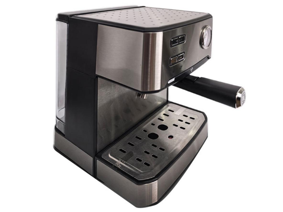 Máy pha cà phê bán tự động P-Emic KFJ-6836 gọn, dễ dùng cho gia đình và văn phòng nhỏ.