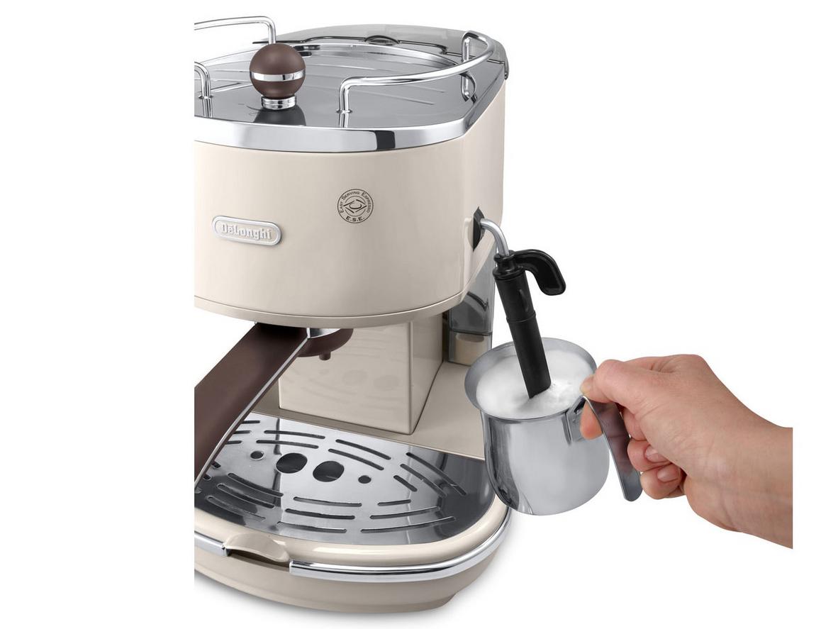Máy nhỏ gọn, đẹp để trưng bày và đủ mạnh để pha espresso/cappuccino mỗi ngày.