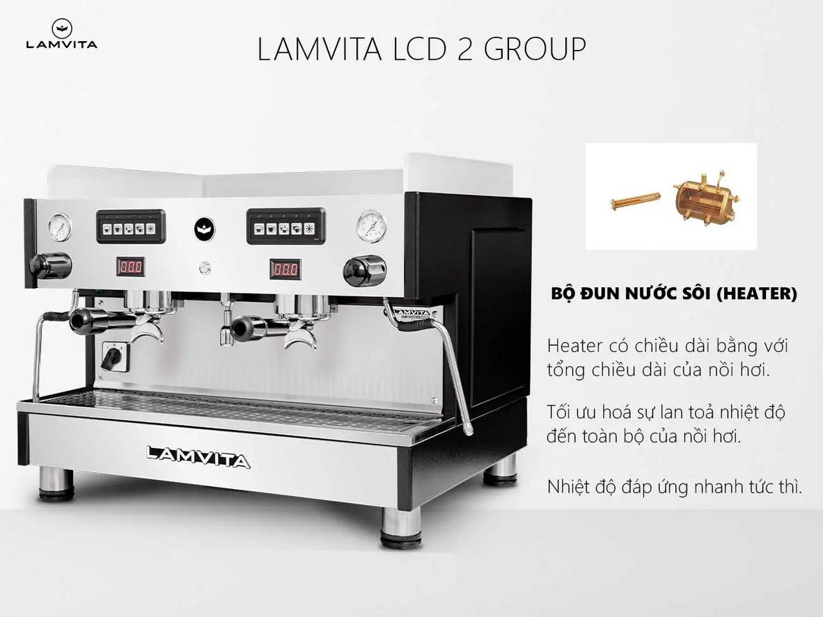 Lamvita LCD 2 GR phù hợp quán cần tốc độ phục vụ cao và chất lượng chiết xuất đồng đều.