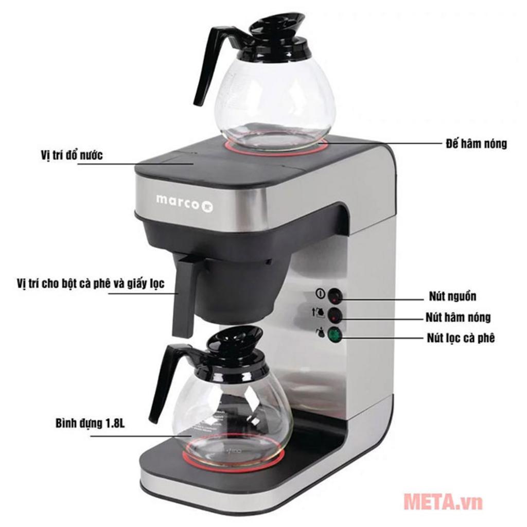 Thiết kế manual fill và công nghệ pha lọc của Marco Bru F45M