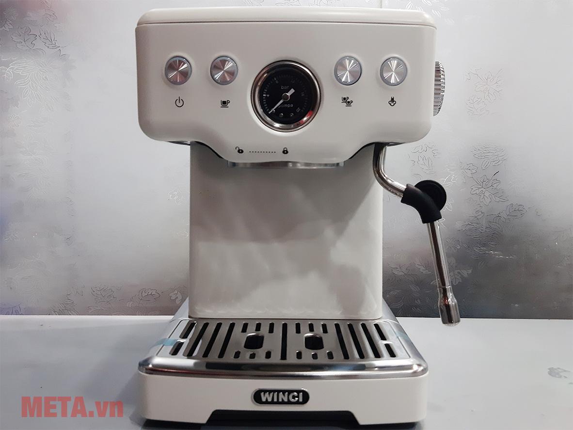 Vòi đánh sữa và tay cầm 58mm giúp mở rộng trải nghiệm pha cappuccino, latte tại nhà.
